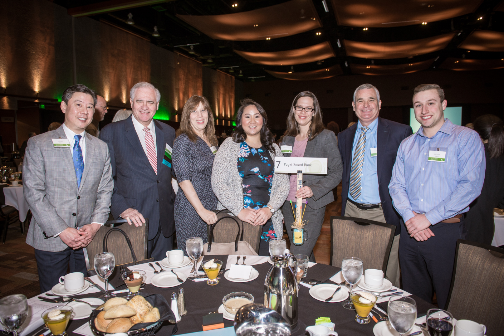 Puget Sound Bank table at Step Up to the Plate Benefit Luncheon